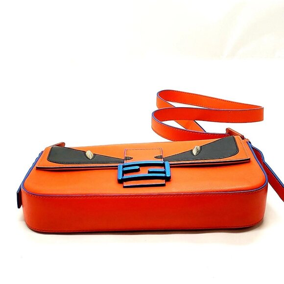 Fendi Orange Leather Crossbody Bag mon892-101625 - Picture 5 of 16